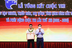 Ninh Bình tổ chức tổng‌ ‌kết‌ ‌Cuộc‌ ‌thi‌ ‌sáng‌ ‌tạo‌ ‌Thanh,‌ ‌Thiếu‌ ‌niên‌ ‌và‌ ‌Nhi‌ ‌đồng lần‌ ‌thứ‌ ‌XII‌ ‌