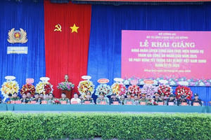 Trung đoàn CSCĐ Đông Nam Bộ khai giảng khoá huấn luyện chiến sĩ nghĩa vụ CAND năm 2025