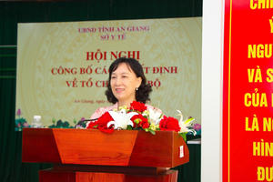 Sở Y tế An Giang công bố và trao các Quyết định về tổ chức cán bộ Sở Y tế An Giang công bố và trao các Quyết định về tổ chức cán bộ