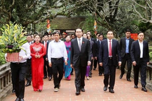 Những chuyến "về nguồn" trên quê hương Chủ tịch nước Trần Đại Quang