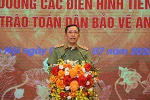 Biểu dương 39 tập thể, cá nhân tiêu biểu trong phong trào Toàn dân bảo vệ an ninh Tổ quốc