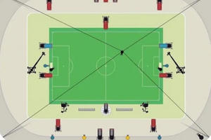 Lắp đặt công nghệ VAR tại SVĐ Mỹ Đình phục vụ trận đấu Việt Nam - Australia