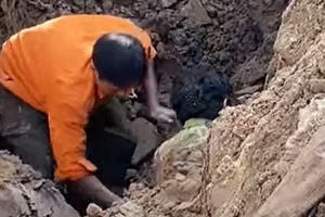 Thực hư vụ việc người đàn ông được đào lên từ "lòng đất"