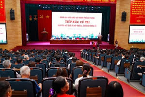 Đoàn đại biểu Quốc hội Hải Phòng tiếp xúc cử tri huyện An Dương