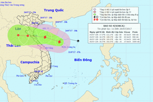 Thông tin mới nhất về cơn bão số 4 đổ bộ vào khu vực Nam Vịnh Bắc Bộ Thông tin mới nhất về cơn bão số 4 đổ bộ vào khu vực Nam Vịnh Bắc Bộ