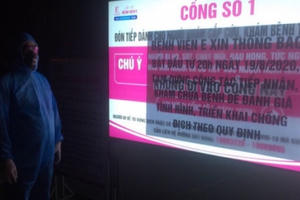 Xác nhận được 58 F1 của ca nghi nhiễm Covid-19 tại Bệnh viện E