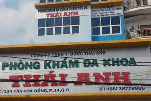 Công ty Y - Dược Thái Anh bị tước quyền sử dụng giấy phép 3 tháng