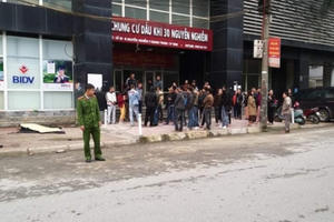 Rơi từ tầng 13 chung cư Dầu Khí, nam thanh niên tử vong tại chỗ