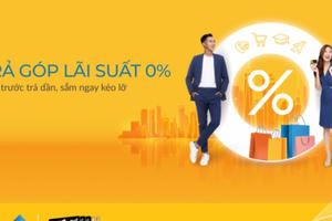 Mua hàng trả góp 0% với thẻ tín dụng quốc tế PVcomBank