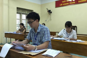 Chấm thi THPT quốc gia 2017: Nhiều bài thi trắc nghiệm bị điểm liệt
