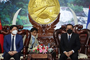 Đoàn cán bộ lãnh đạo Thừa Thiên Huế thăm và làm việc với tỉnh Salavan - Lào