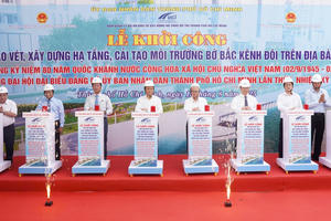 Khởi công dự án cải tạo bờ Bắc Kênh Đôi hơn 7.300 tỷ đồng ở TP Hồ Chí Minh