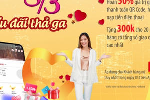 HDBank ưu đãi hàng loạt dịch vụ, quà tặng đến khách hàng dịp 8/3