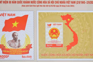 Phát hành bộ tem bưu chính kỷ niệm 80 năm Quốc khánh