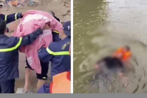 Kịp thời cứu sống nạn nhân nhảy cầu Nhật Tân