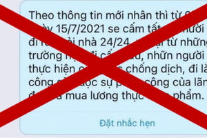 Bác thông tin phong toả toàn TP HCM từ 0h ngày 15/7