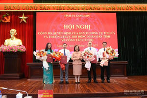 Tỉnh Lạng Sơn bổ nhiệm nhiều vị trí lãnh đạo