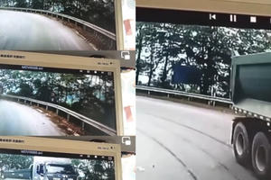 Công an, Thanh tra giao thông vào cuộc vụ xe tải lấn làn suýt đấu đầu xe khách ở Lào Cai