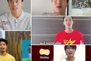 [Clip]: Nhiều "ngôi sao" bóng đá Việt Nam truyền cảm hứng chống Covid-19