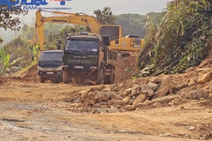 UBND huyện Văn Chấn yêu cầu làm rõ vụ công trình nhà nước được san lấp bằng đất nông nghiệp trái phép