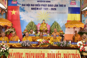 Bình Phước: Đại hội đại biểu Phật giáo huyện Bù Đăng nhiệm kỳ 2021-2026