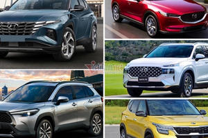 Top 5 xe đa dụng tháng 1/2022: Hyundai Tucson ngược dòng