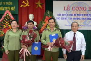 Cục QLTT Thừa Thiên Huế có thêm 2 tân Phó Cục trưởng