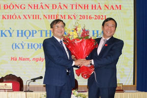 Ông Nguyễn Đức Vượng giữ chức Phó Chủ tịch UBND tỉnh Hà Nam