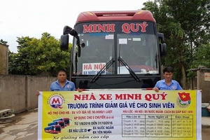 Thanh Hóa: Hỗ trợ vé xe giá rẻ cho học sinh, sinh viên đầu năm học mới