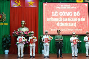 Bình Thuận: Công an tỉnh bổ nhiệm 5 cán bộ giữ chức vụ lãnh đạo chủ chốt