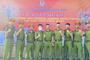Chiến sĩ Công an xuất quân vào Nam: Chỉ về khi dịch được đẩy lùi!