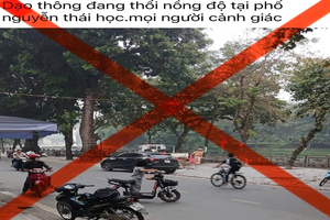 Hà Nội: “Báo chốt” CSGT, nam thanh niên bị xử phạt Hà Nội: “Báo chốt” CSGT, nam thanh niên bị xử phạt