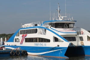 Phà biển Cần Giờ - Vàm Láng rút ngắn thời gian từ TP Hồ Chí Minh đến Tiền Giang