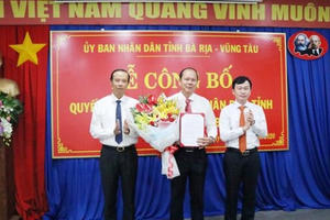 Bổ nhiệm Giám đốc Sở Tài nguyên & Môi trường tỉnh Bà Rịa - Vũng Tàu