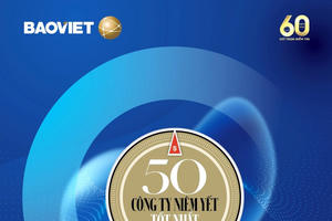 Bảo Việt - doanh nghiệp duy nhất trong ngành bảo hiểm được vinh danh liên tiếp trong “Danh sách 50 công ty niêm yết tốt nhất Việt Nam”