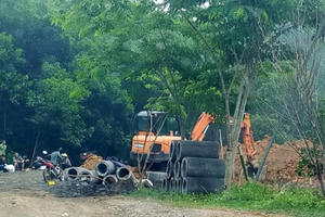 1 người tử vong khi xây cống để làm đường vào Công ty Cổ phần Bông Sen Vàng