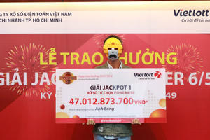 Anh xe ôm ở Sài Gòn trúng độc đắc 47 tỷ đồng