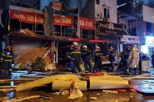 Công an thông tin vụ nổ ở cửa hàng sửa xe máy phường Phú Diễn