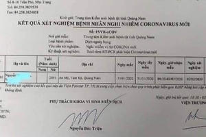 Quảng Nam: Nữ du học sinh trở về từ Vũ Hán âm tính với virus Corona