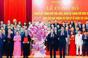 Nghệ An: Công bố thành lập thành phố Vinh (mới)