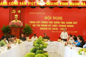 Đồng Nai: Tổng kết công tác kiểm tra, giám sát và thi hành kỷ luật Đảng