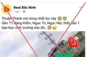 Thêm một người bị xử phạt do đăng tin sai sự thật lên mạng xã hội