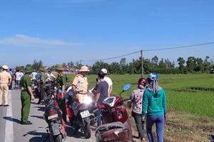 Hà Tĩnh: Phát hiện một thi thể người đàn ông dưới ruộng lúa