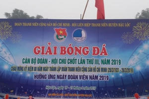 Hậu Lộc (Thanh Hóa): Tổ chức giải bóng đá cán bộ Đoàn, Hội toàn huyện lần thứ III