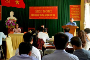 Cử tri quan tâm đến vấn đề cơ sở hạ tầng, phát triển kinh tế địa phương