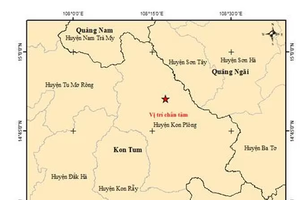 Xảy ra liên tiếp 3 trận động đất tại Kon Tum