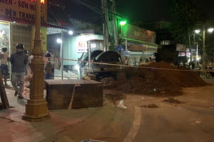 Bình Dương: Một người tử vong trong lúc thi công đường ống thoát nước