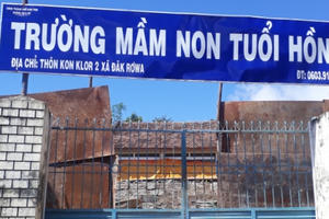 Kon Tum: Trường mầm non Tuổi Hồng có thật sự "màu hồng"?