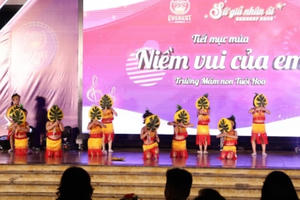 "Sứ giả Nhân ái Everest 2022" phát huy khả năng sáng tạo của trẻ mầm non