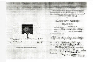 Phó Giám đốc Ban quản lý các dự án lộ bằng đại học không hợp lệ xin nghỉ việc